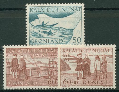 Grönland 1971 Jahrgang komplett (77/79), postfrisch