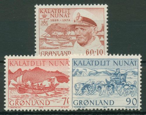 Grönland 1972 Jahrgang komplett (80/82), postfrisch