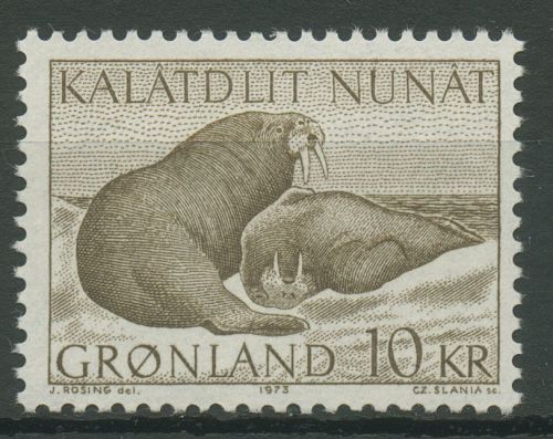 Grönland 1973 Grönlands Tierwelt Walross 83 postfrisch
