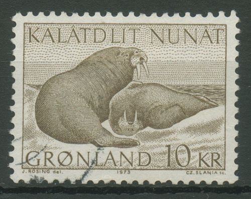 Grönland 1973 Grönlands Tierwelt Walross 83 gestempelt