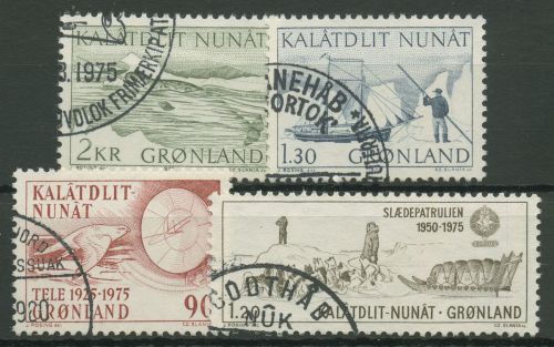 Grönland 1975 Jahrgang komplett (92/95), gestempelt