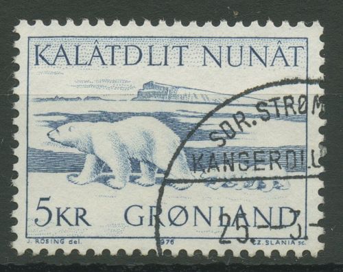 Grönland 1976 Grönlands Tierwelt Eisbär 96 gestempelt