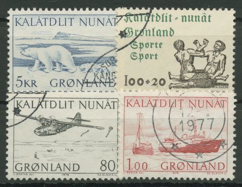 Grönland 1976 Jahrgang komplett (96/99), gestempelt