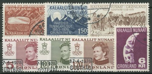 Grönland 1978 Jahrgang komplett (105/11), gestempelt