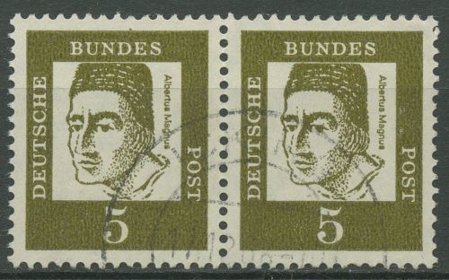 Bund 1961 Bedeutende Deutsche 347 ya waag. Paar gestempelt