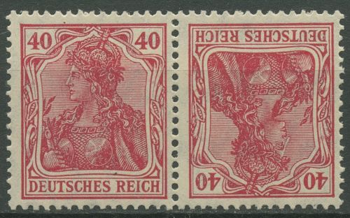 Deutsches Reich Zusammendrucke 1921 Germania K 3 a postfrisch