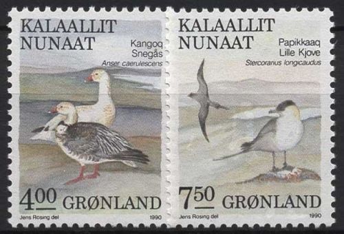 Grönland 1990 Tiere Vögel 199/00 postfrisch