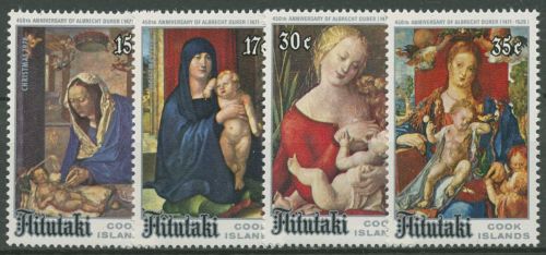 Aitutaki 1978 Weihnachten Gemälde Albrecht Dürer 304/07 postfrisch