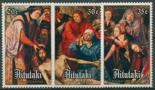 Aitutaki 1980 Ostern Gemälde 328/30 postfrisch
