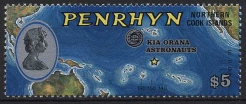 Penrhyn 1975 Landung der Apollo-Astronauten 66 postfrisch