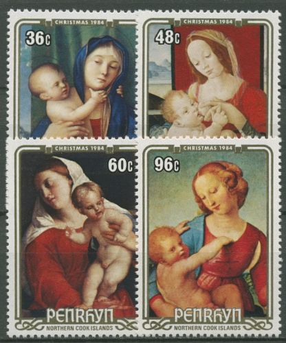 Penrhyn 1984 Weihnachten Gemälde 402/05 postfrisch