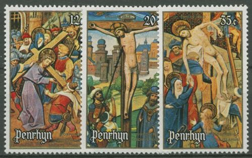 Penrhyn 1980 Ostern Bilder aus Gebetbuch 140/42 postfrisch
