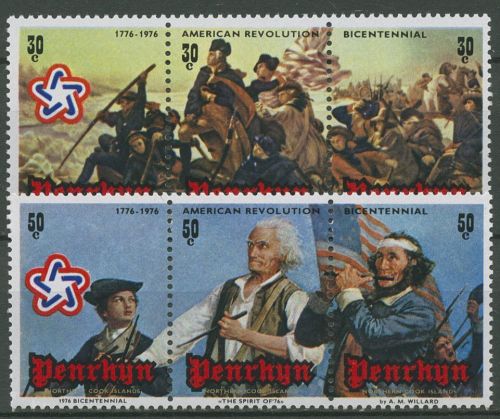 Penrhyn 1976 200 Jahre Unabhängigkeit der USA 73/78 ZD postfrisch