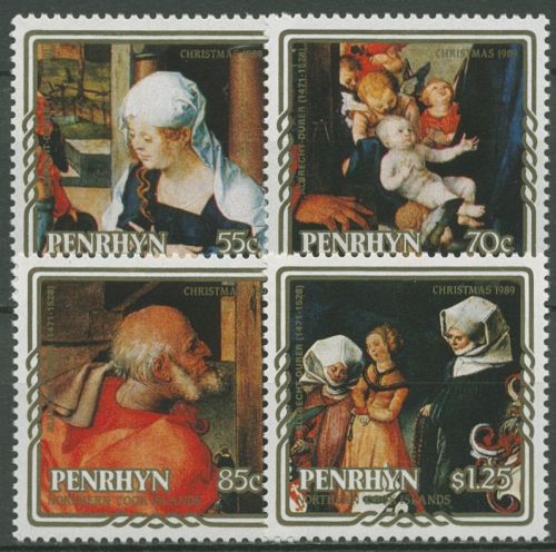 Penrhyn 1989 Weihnachten Gemälde von Dürer 505/08 postfrisch