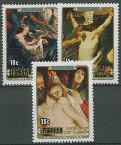 Penrhyn 1978 Ostern Gemälde von Rubens 106/08 postfrisch