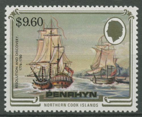 Penrhyn 1984 Segelschiffe Resolution und Discovery 387 postfrisch