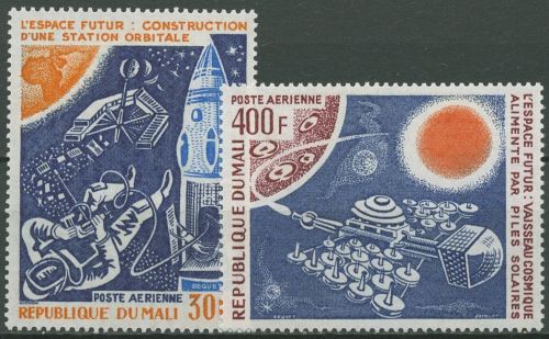 Mali 1976 Zukunftsprojekte der Weltraumforschung 530/31 postfrisch