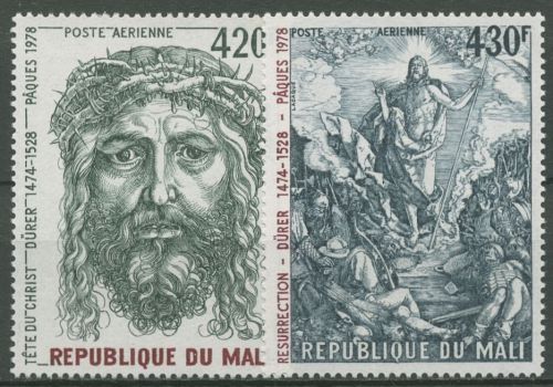 Mali 1978 Ostern Stiche von Albrecht Dürer 631/32 postfrisch