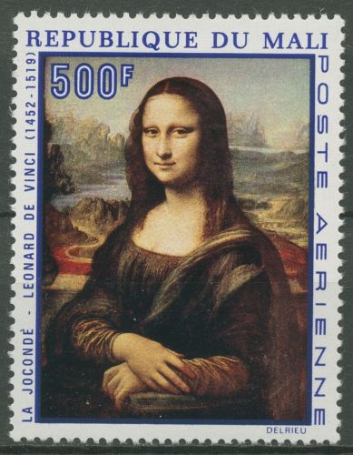 Mali 1969 Mona Lisa Gemälde von Leonardo da Vinci 212 postfrisch