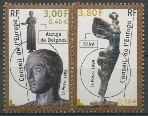 Frankreich 1999 Europarat Antike & zeitgenössische Skulpturen D 55/56 postfrisch