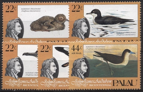 Palau 1985 Aududon-Sturmtaucher 65/69 postfrisch