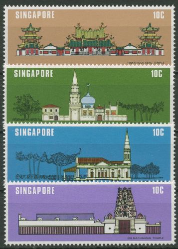 Singapur 1978 Nationale Baudenkmäler Moschee Tempel 302/05 postfrisch