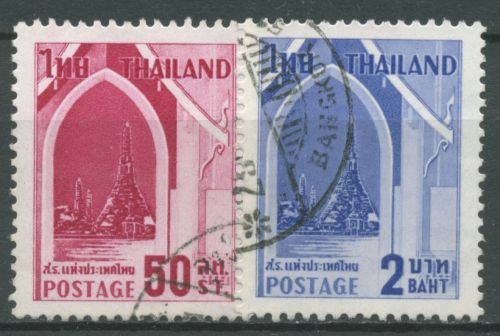 Thailand 1960 Kampf gegen die Lepra 349/50 gestempelt