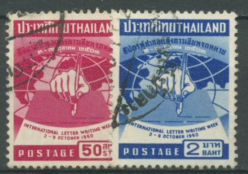 Thailand 1960 Internationale Briefwoche 355/56 gestempelt