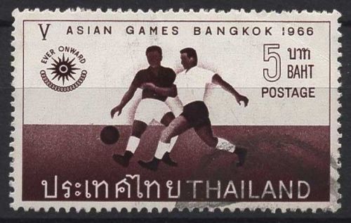 Thailand 1966 Asiatische Sportwettkämpfe Bangkok, Fußball 465 gestempelt
