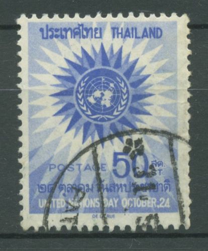 Thailand 1966 Tag der Vereinten Nationen UNO 472 gestempelt