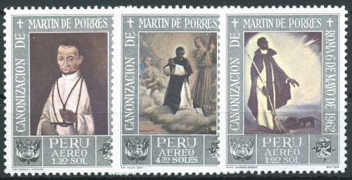 Peru 1965 Gemälde Martin de Porres 647/49 postfrisch