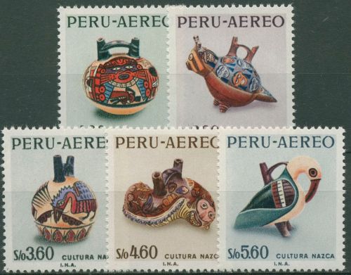 Peru 1968 Kultstätten Nazca-Kultur Tongefäße 689/93 postfrisch