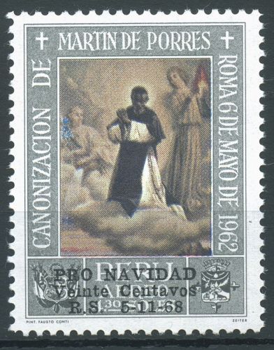 Peru 1968 Weihnachten Heiliger Martin Gemälde 708 postfrisch