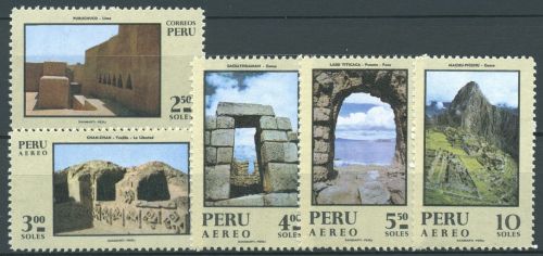 Peru 1970 Präkolumbische Kulturstätten 776/80 postfrisch
