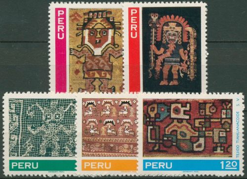 Peru 1971 Archäologisches Museum Webwaren 793/97 postfrisch