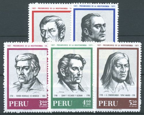 Peru 1971 Unabhängigkeitskämpfer 798/02 postfrisch