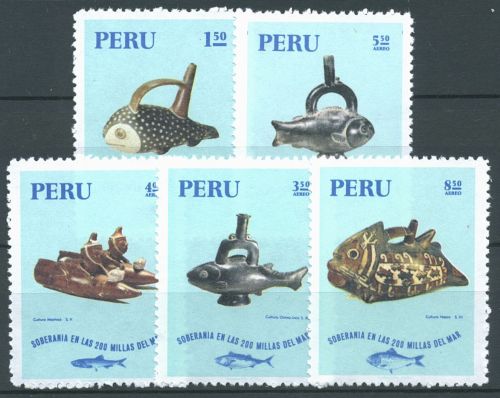 Peru 1971 Fischerei Keramikgefäße 803/07 postfrisch