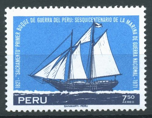 Peru 1971 Kriegsmarine Segelschiff 832 postfrisch