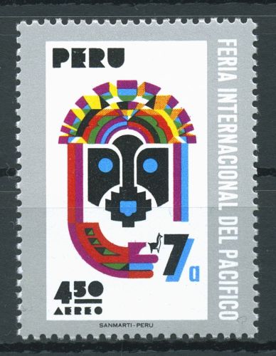 Peru 1971 Pazifikmesse Paracas-Maske 838 postfrisch