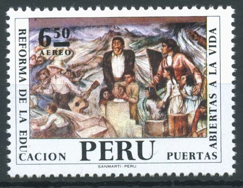 Peru 1972 Reform für Bildung und Wissen 856 postfrisch