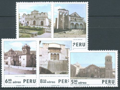 Peru 1974 Kirchen 962/66 postfrisch
