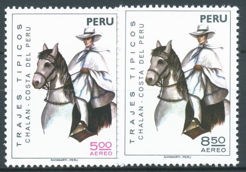 Peru 1974 Trachten Reitertracht 979/80 postfrisch