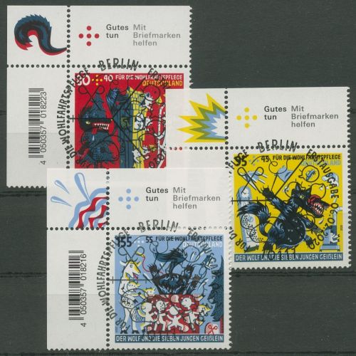 Bund 2020 Grimms Märchen 3522/24 Ecke 1 mit ESST Berlin (E5062)