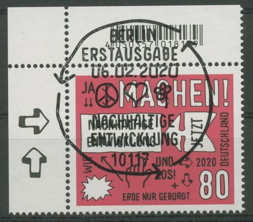 Bund 2020 Plakat nachhaltige Entwicklung 3525 Ecke 1 mit ESST Berlin (E5065)