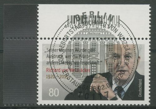 Bund 2020 Politiker Richard von Weizsäcker 3539 Ecke 1 ESST Berlin (E5082)