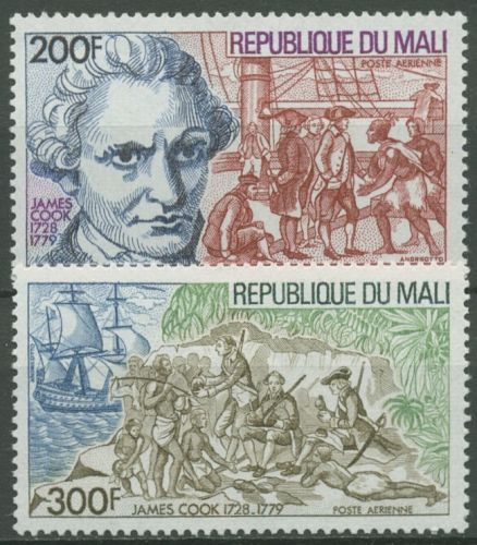 Mali 1978 Seefahrer James Cook Landung auf Hawaii 620/21 postfrisch