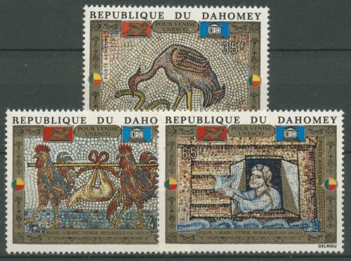 Dahomey 1972 Mosaiken UNESCO-Aktion Rettet Venedig 480/82 postfrisch