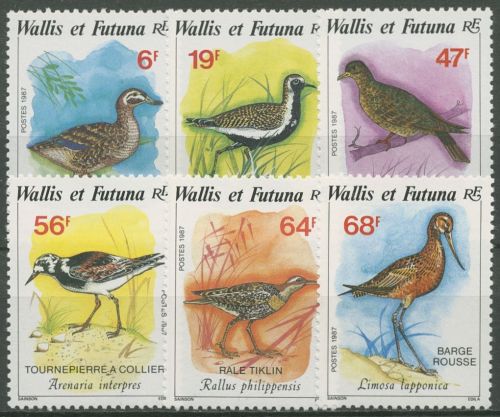 Wallis und Futuna 1987 Vögel Pfuhlschnepfe Steinwälzer 540/45 postfrisch