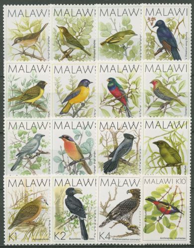Malawi 1988 Vögel Kronenadler Zimttaube Hornvogel 501/16 postfrisch