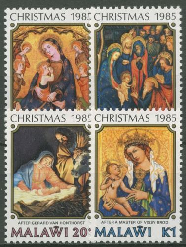 Malawi 1985 Weihnachten Gemälde 457/60 postfrisch
